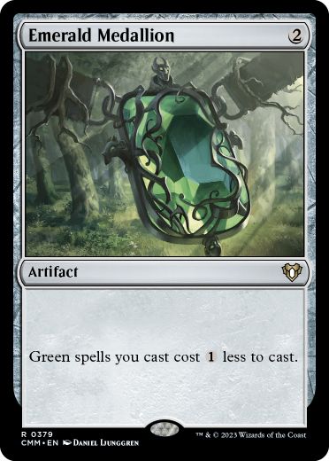 [379]【EN】【FOIL】エメラルドの大メダル/Emerald Medallion【CMM】[R][茶]