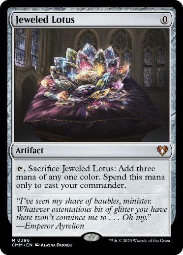 [396]【EN】【FOIL】宝石の睡蓮/Jeweled Lotus【CMM】[M][茶]