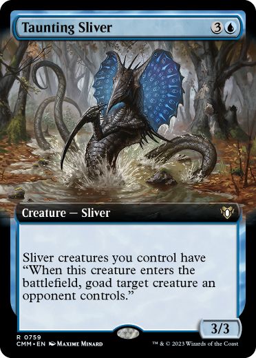 [759]【EN】■拡張アート■挑発スリヴァー/Taunting Sliver【CMM】[R][青]