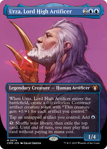 [674]【EN】■ボーダーレス■最高工匠卿、ウルザ/Urza, Lord High Artificer【CMM】[M][青]