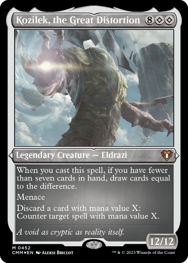 [452]【EN】【エッチングFOIL】大いなる歪み、コジレック/Kozilek, the Great Distortion【CMM】[M][無]