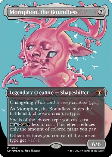 [1058]【EN】【テクスチャーFOIL】■ボーダーレス■限りないもの、モロフォン/Morophon, the Boundless【CMM】[M][無]