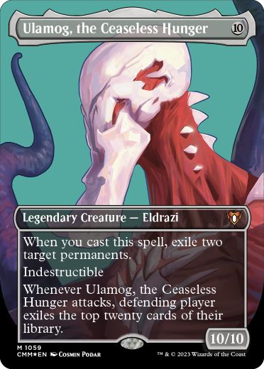 [1059]【EN】【テクスチャーFOIL】■ボーダーレス■絶え間ない飢餓、ウラモグ/Ulamog, the Ceaseless Hunger【CMM】[M][無]