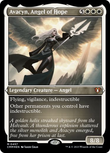 [457]【EN】【エッチングFOIL】希望の天使アヴァシン/Avacyn, Angel of Hope【CMM】[M][白]