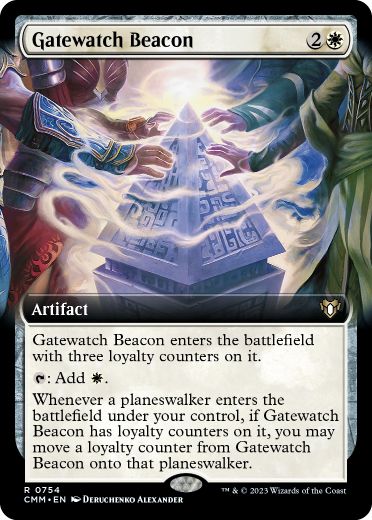 [754]【EN】【FOIL】■拡張アート■ゲートウォッチの標/Gatewatch Beacon【CMM】[R][白]