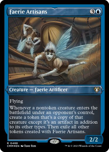 [488]【EN】【エッチングFOIL】フェアリーの職工/Faerie Artisans【CMM】[R][青]