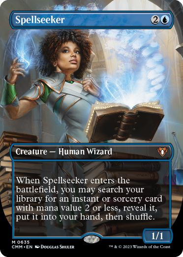 [635]【EN】【FOIL】■ボーダーレス■呪文探求者/Spellseeker【CMM】[M][青]