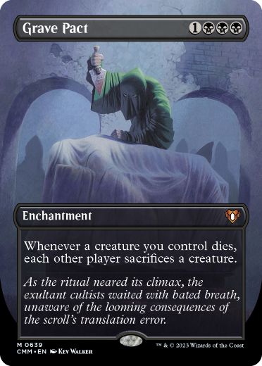 [639]【EN】【FOIL】■ボーダーレス■墓穴までの契約/Grave Pact【CMM】[M][黒]