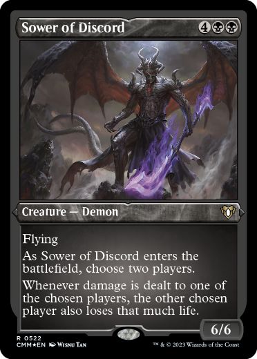 [522]【EN】【エッチングFOIL】不和蒔き/Sower of Discord【CMM】[R][黒]