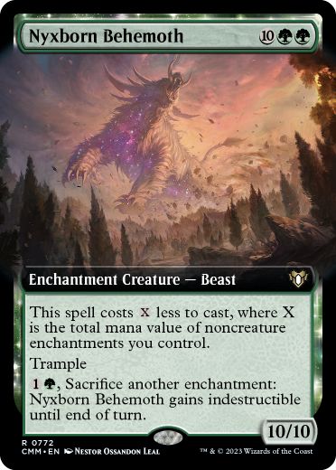 [772]【EN】【FOIL】■拡張アート■ニクス生まれのビヒモス/Nyxborn Behemoth【CMM】[R][緑]