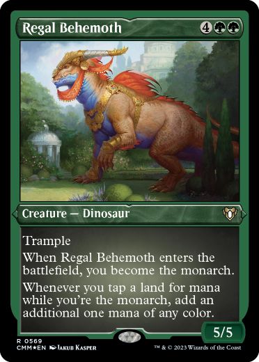 [569]【EN】【エッチングFOIL】絢爛なビヒモス/Regal Behemoth【CMM】[R][緑]