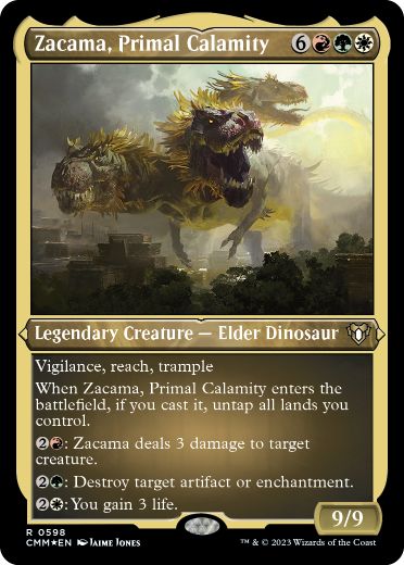 [598]【EN】【エッチングFOIL】原初の災厄、ザカマ/Zacama, Primal Calamity【CMM】[R][多色]