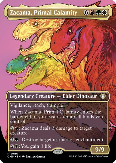 [691]【EN】【FOIL】■ボーダーレス■原初の災厄、ザカマ/Zacama, Primal Calamity【CMM】[R][多色]