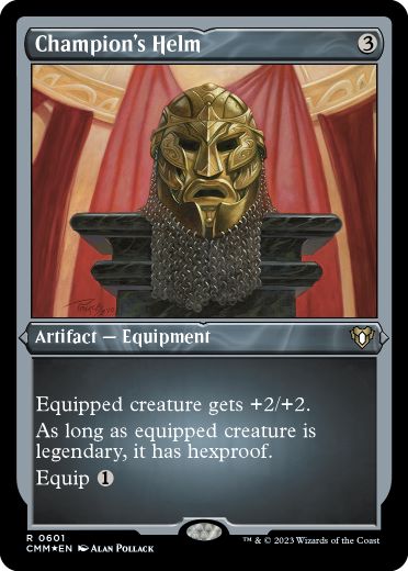 [601]【EN】【エッチングFOIL】勇者の兜/Champion's Helm【CMM】[R][茶]