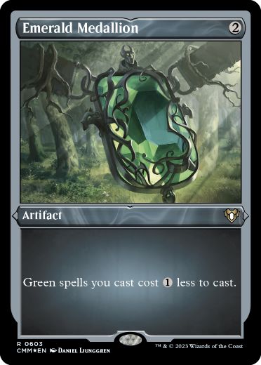 [603]【EN】【エッチングFOIL】エメラルドの大メダル/Emerald Medallion【CMM】[R][茶]
