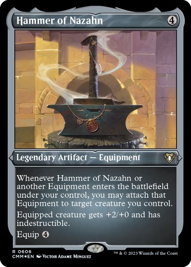 [606]【EN】【エッチングFOIL】ナザーンの槌/Hammer of Nazahn【CMM】[R][茶]