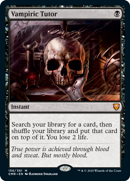 [156]【EN】吸血の教示者/Vampiric Tutor【CMR】[M][黒]