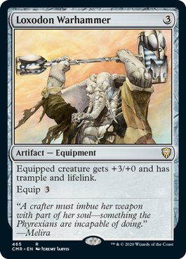 [465]【EN】ロクソドンの戦槌/Loxodon Warhammer【CMR】[R][茶]