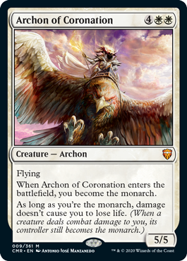 [009]【EN】【FOIL】戴冠のアルコン/Archon of Coronation【CMR】[M][白]