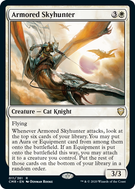 [011]【EN】【FOIL】鎧の空狩人/Armored Skyhunter【CMR】[R][白]