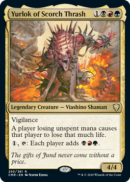 [293]【EN】【FOIL】焦熱団のユルロック/Yurlok of Scorch Thrash【CMR】[R][多色]