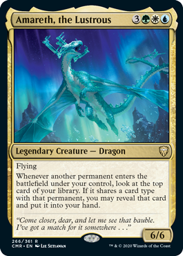 [266]【EN】【FOIL】映し光るもの、アマレス/Amareth, the Lustrous【CMR】[R][多色]