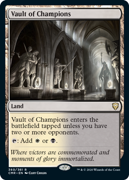 [360]【EN】【FOIL】勝者の大霊堂/Vault of Champions【CMR】[R][土地]
