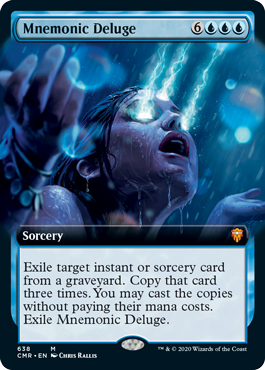 [638]【EN】【FOIL】■拡張アート■記憶の洪水/Mnemonic Deluge【CMR】[M][青]