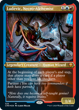 [525]【EN】【エッチングFOIL】屍錬金術師、ルーデヴィック/Ludevic, Necro-Alchemist【CMR】[M][多色]
