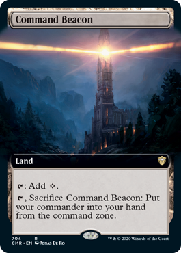 [704]【EN】【FOIL】■拡張アート■統率の灯台/Command Beacon【CMR】[R][土地]