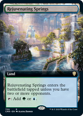 [709]【EN】【FOIL】■拡張アート■回復の温泉/Rejuvenating Springs【CMR】[R][土地]