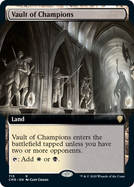 [715]【EN】【FOIL】■拡張アート■勝者の大霊堂/Vault of Champions【CMR】[R][土地]