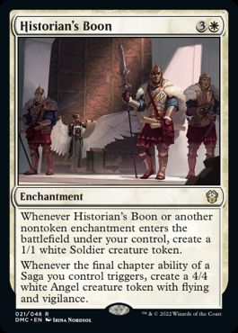 [021]【EN】歴史家の加護/Historian's Boon【DMC】[R][白]