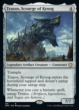 [195]【EN】クルーグの災い魔、トラクソス/Traxos, Scourge of Kroog【DMC】[R][茶]