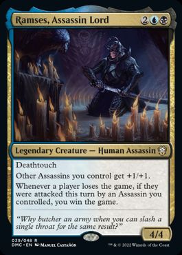 [039]【EN】【FOIL】暗殺卿、ラムセス/Ramses, Assassin Lord【DMC】[R][多色]