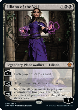 [097]【EN】【FOIL】ヴェールのリリアナ/Liliana of the Veil【DMU】[M][黒]