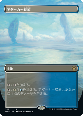 [377]【JP】【FOIL】■ボーダーレス■アダーカー荒原/Adarkar Wastes【DMU】[R][土地]