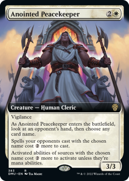 [383]【EN】■拡張アート■選定された平和の番人/Anointed Peacekeeper【DMU】[R][白]