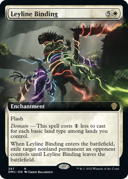 [387]【EN】■拡張アート■力線の束縛/Leyline Binding【DMU】[R][白]