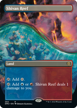 [380]【EN】■ボーダーレス■シヴの浅瀬/Shivan Reef【DMU】[R][土地]