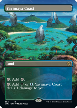 [382]【EN】【FOIL】■ボーダーレス■ヤヴィマヤの沿岸/Yavimaya Coast【DMU】[R][土地]