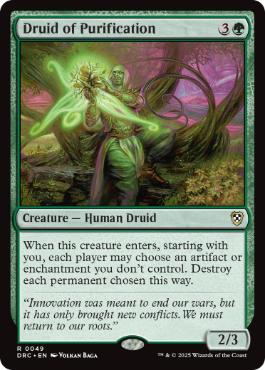[049]【EN】浄化のドルイド/Druid of Purification【DRC】[R][緑]