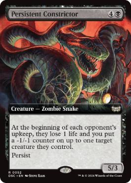 [052]【EN】■拡張アート■しつこい締め付け蛇/Persistent Constrictor【DSC】[R][黒]
