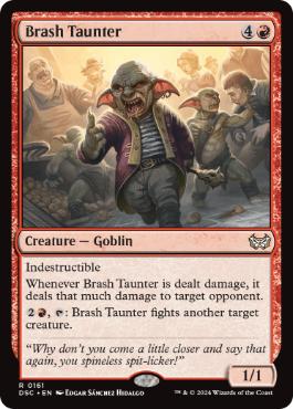 [161]【EN】無作法な挑発者/Brash Taunter【DSC】[R][赤]