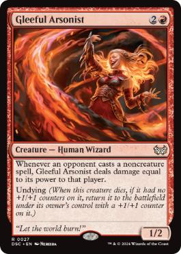 [027]【EN】上機嫌の放火犯/Gleeful Arsonist【DSC】[R][赤]