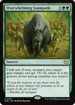 [192]【EN】圧倒する暴走/Overwhelming Stampede【DSC】[R][緑]