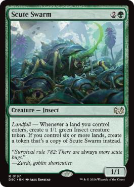 [197]【EN】硬鎧の大群/Scute Swarm【DSC】[R][緑]