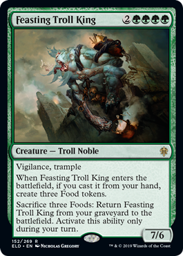 [152]【EN】貪るトロールの王/Feasting Troll King【ELD】[R][緑]