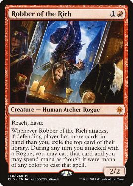 [138]【EN】【FOIL】義賊/Robber of the Rich【ELD】[M][赤]