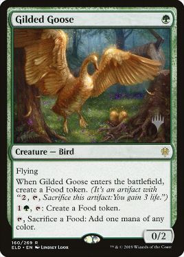 [160]【EN】【FOIL】金のガチョウ/Gilded Goose【ELD】[R][緑]